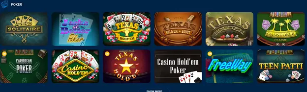 MostBet онлайн казиносунда покер